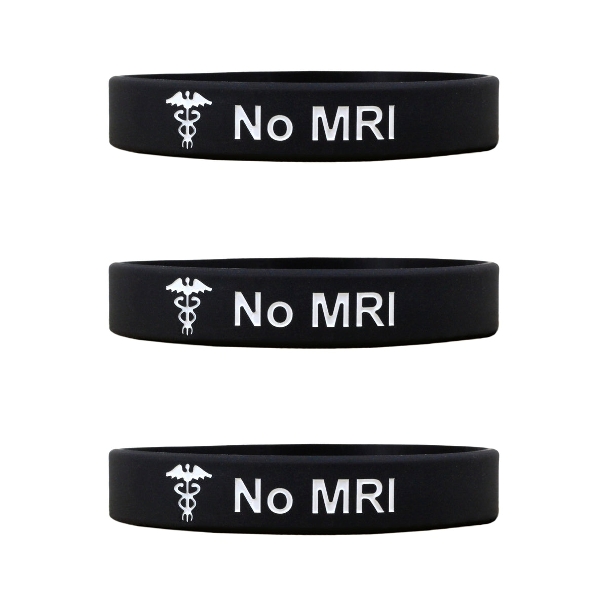 no mri medical alert wristband set