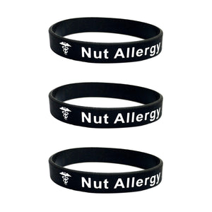 nut allergy wristband set