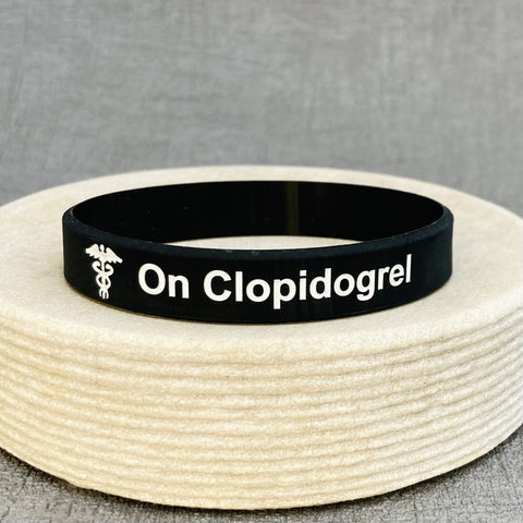 on clopidogrel medical band silicone