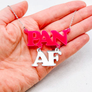 pan af necklace pansexual present