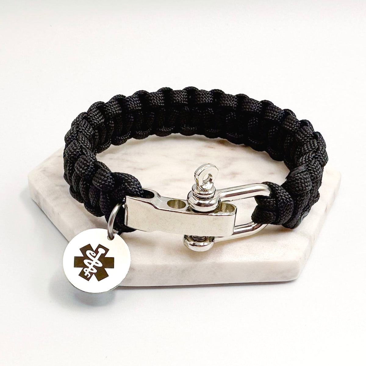 paracord medical bracelet for him diabetes