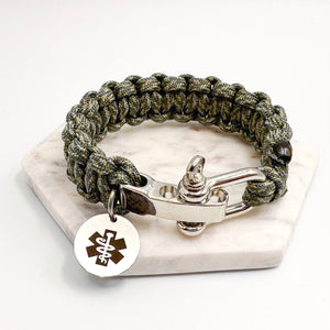 paracord medical bracelet outdoors uk