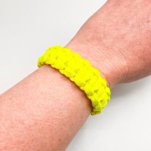 paracord medical bracelet yellow