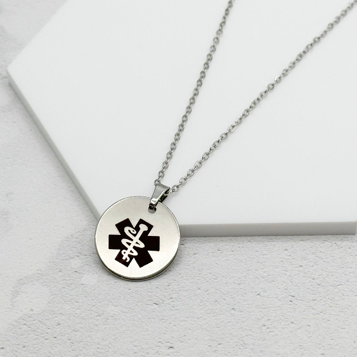 personalised medical alert necklace ladies