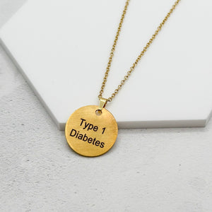 personalised medical alert necklace type 1 diabetes