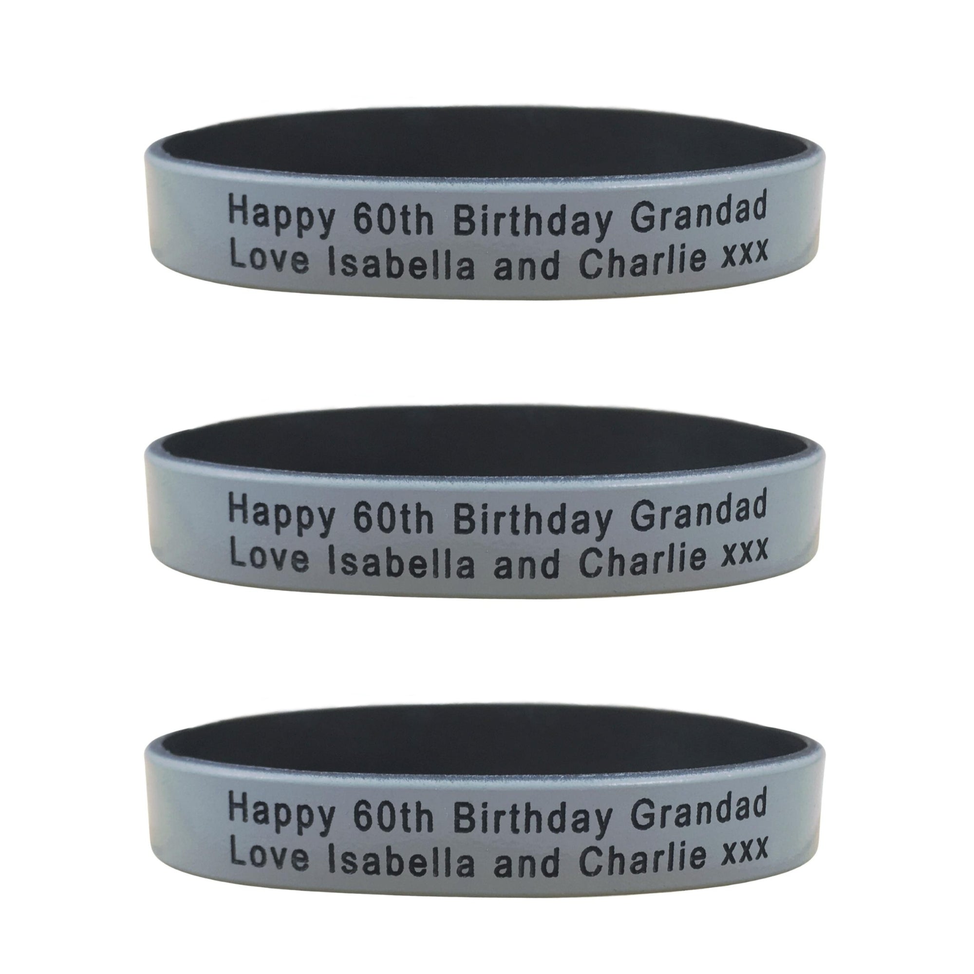 personalised unisex wristbands handmade set
