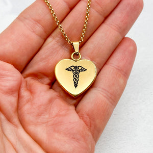 pretty medical alert necklace for allergies