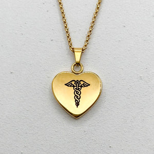 pretty medical alert necklace for diabetes