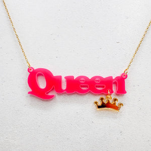 queen necklace jewellery gift uk