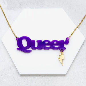 queer necklace gay jewellery uk