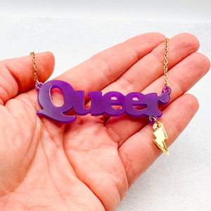 queer necklace lgbtqia pride jewellery