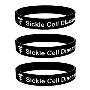sickle cell awareness wristband set of 3
