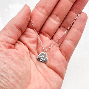 silver autism necklace handmade jewellery uk