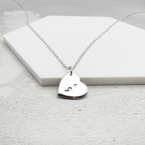 silver semicolon necklace mental health awareness