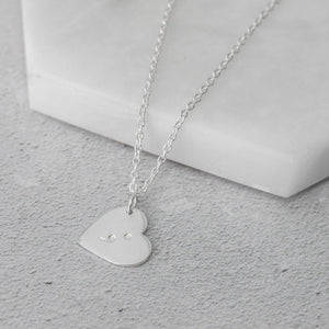 silver semicolon necklace mental health depression support