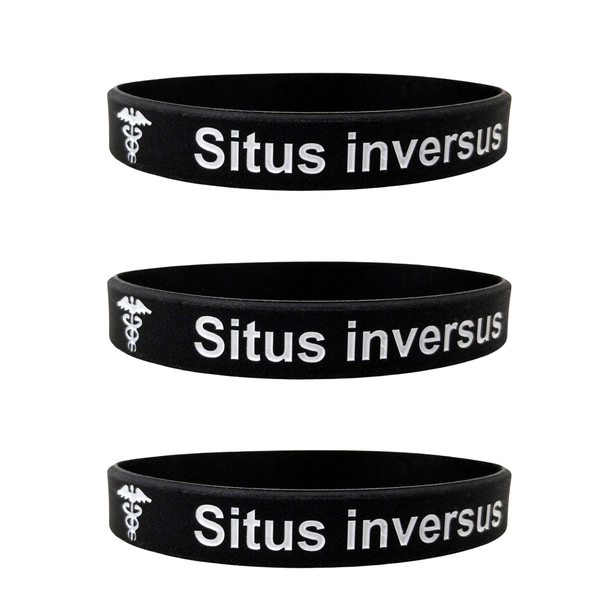 situs inversus medical wristband set