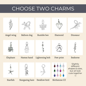 sterling silver medical charm bracelet accent charms