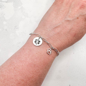 sterling silver medical charm bracelet alert id