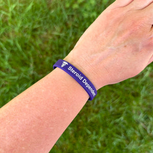 Silicone medical ID bracelet for everyday wear and safety