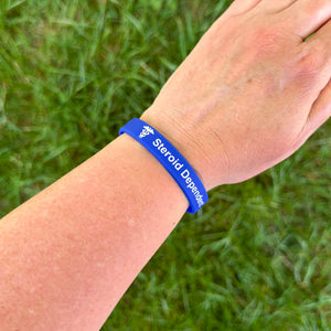 Silicone medical ID bracelet for everyday wear and safety