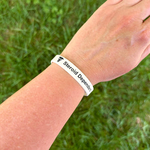 Silicone medical ID bracelet for everyday wear and safety