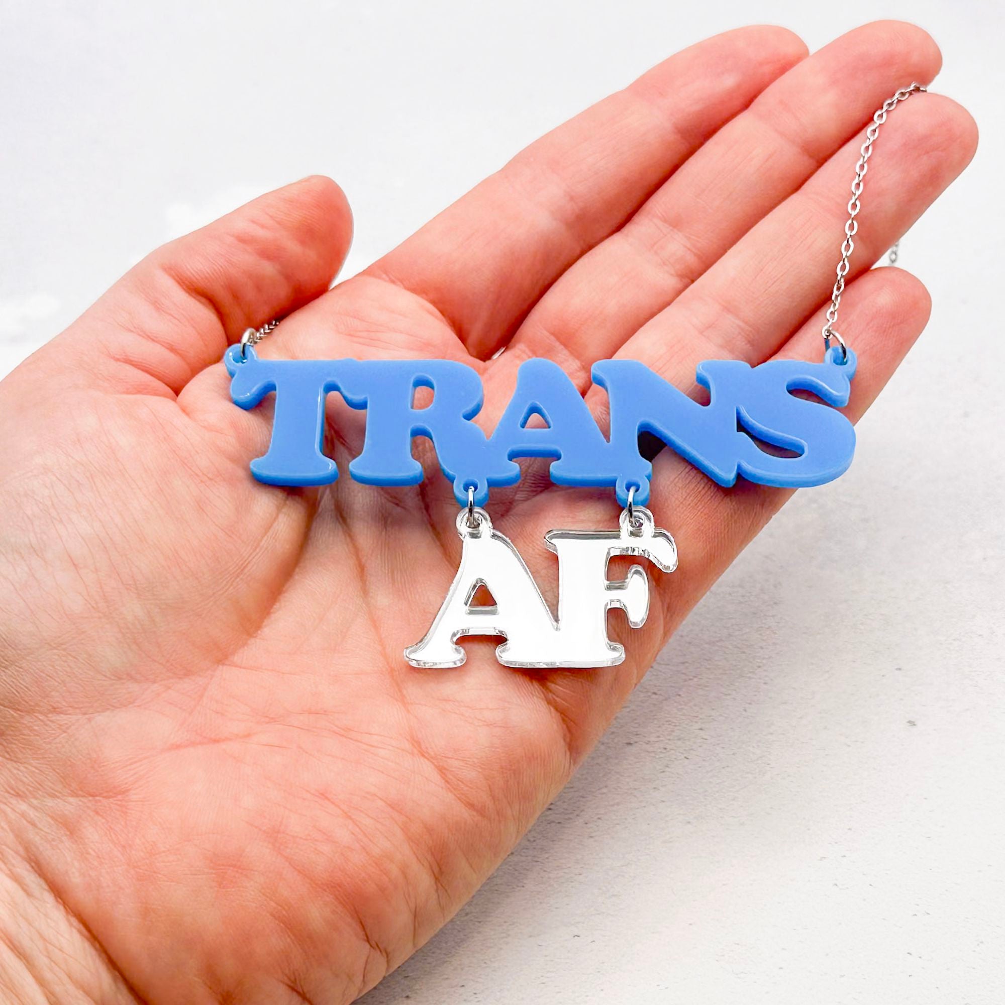 trans af necklace transgender gift uk