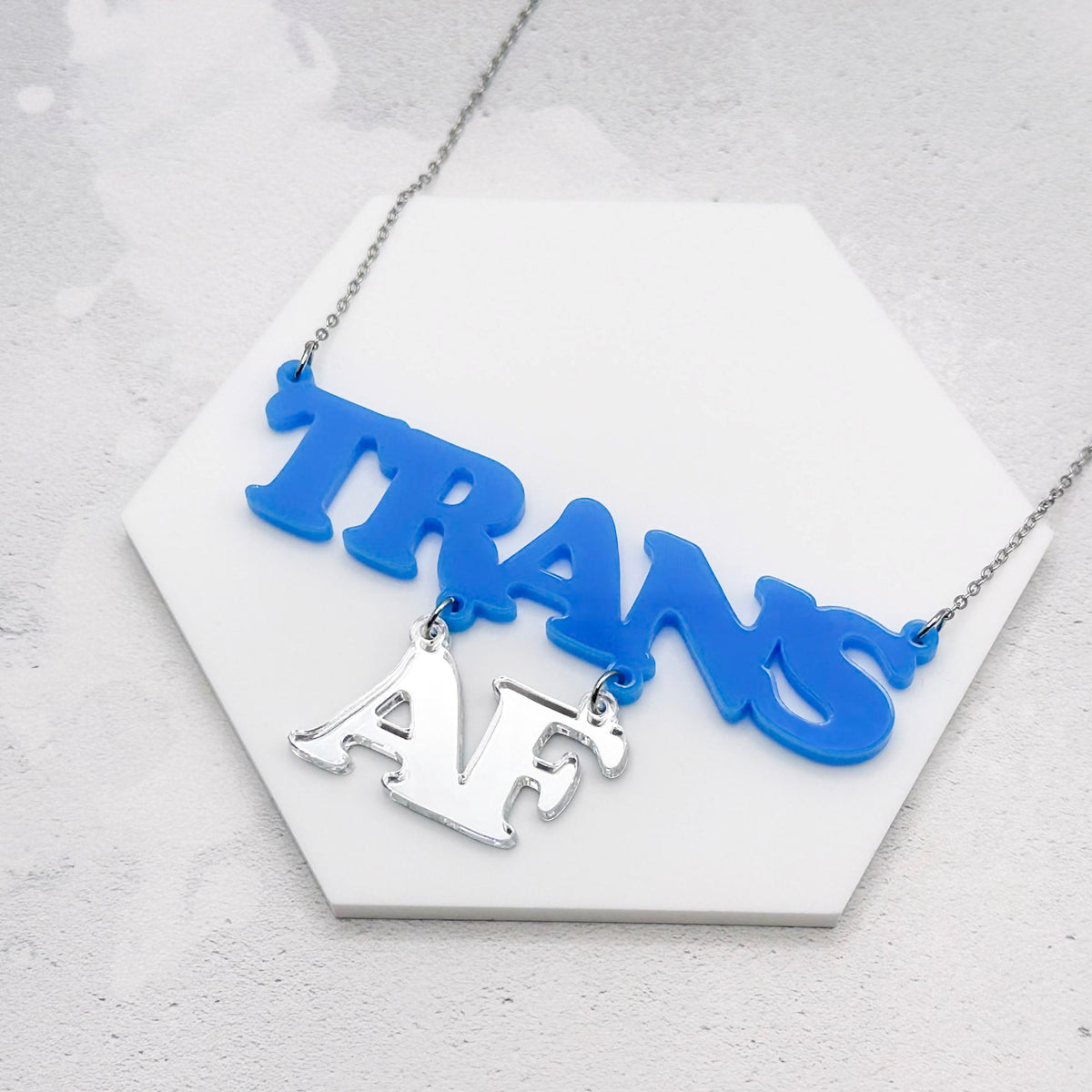 trans af necklace transgender present