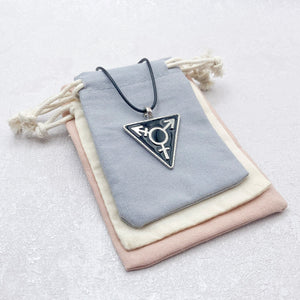 transgender necklace gift pouch