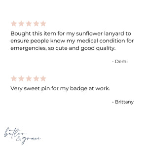 5 star product reviews for T1 diabetes pin