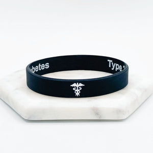 type 2 diabetic medical wristband bracelet uk