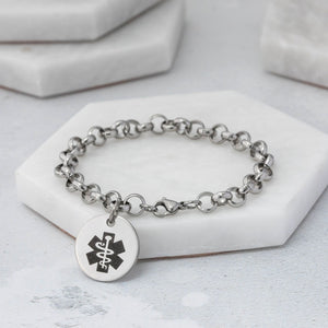 womens medical alert bracelet ladies gift