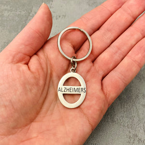 alzheimers keychain medical alert ring tag