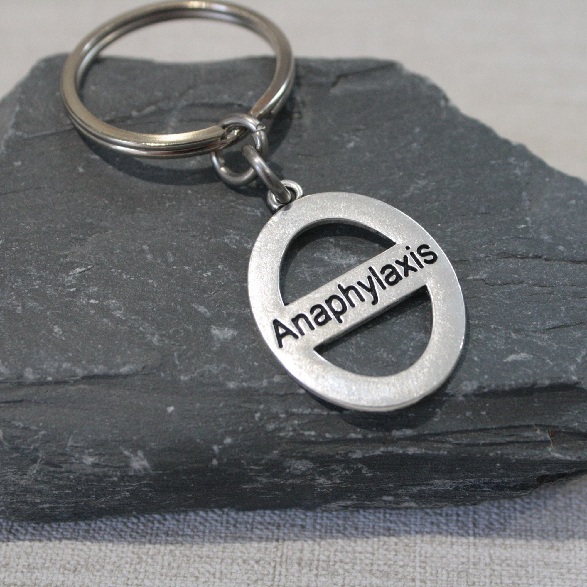 anaphylaxis keychain for men