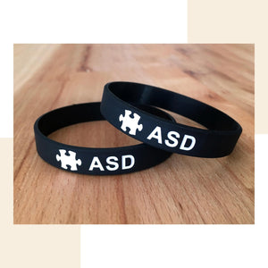 asd awareness wristband puzzle piece autism mens