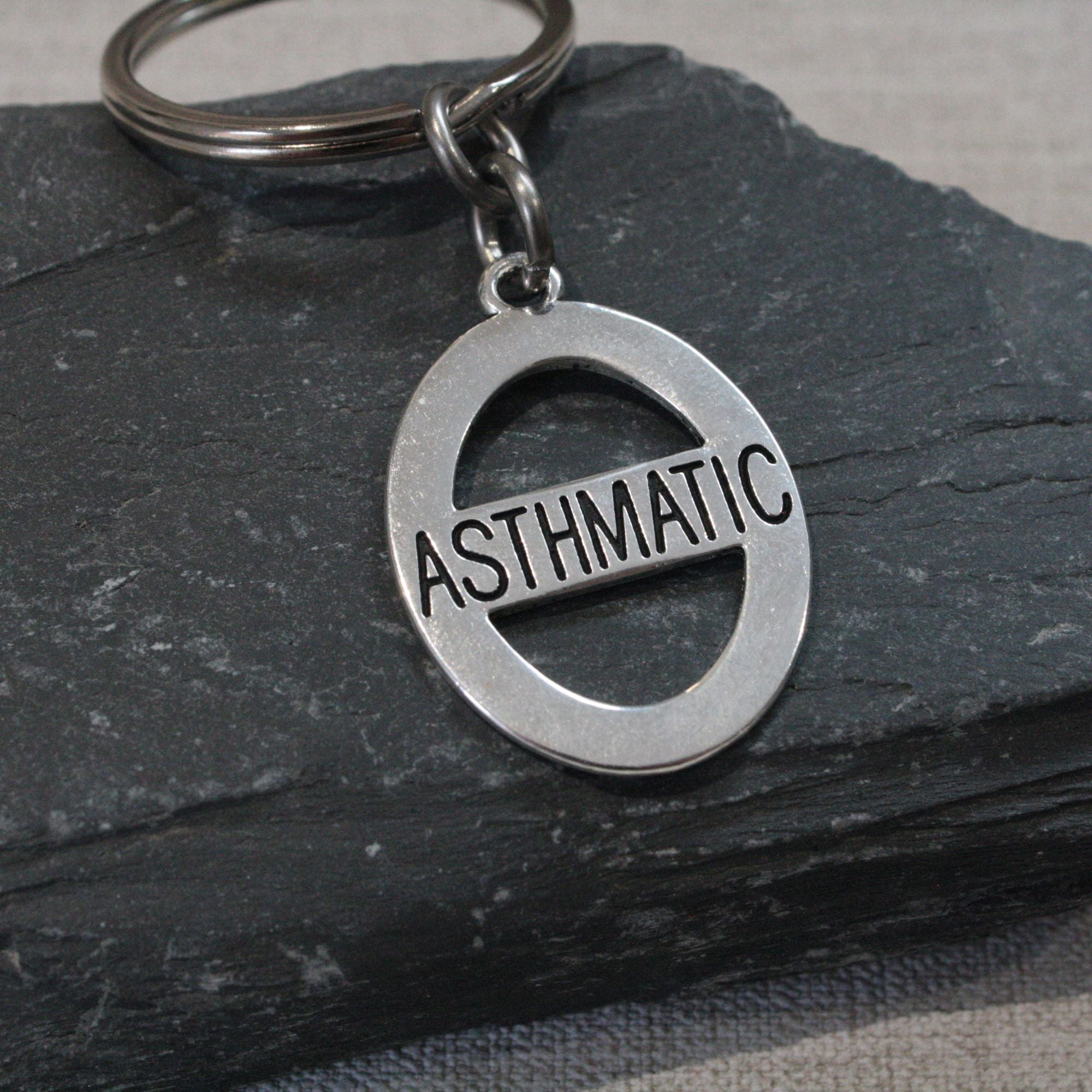 asthmatic keychain keyring uk