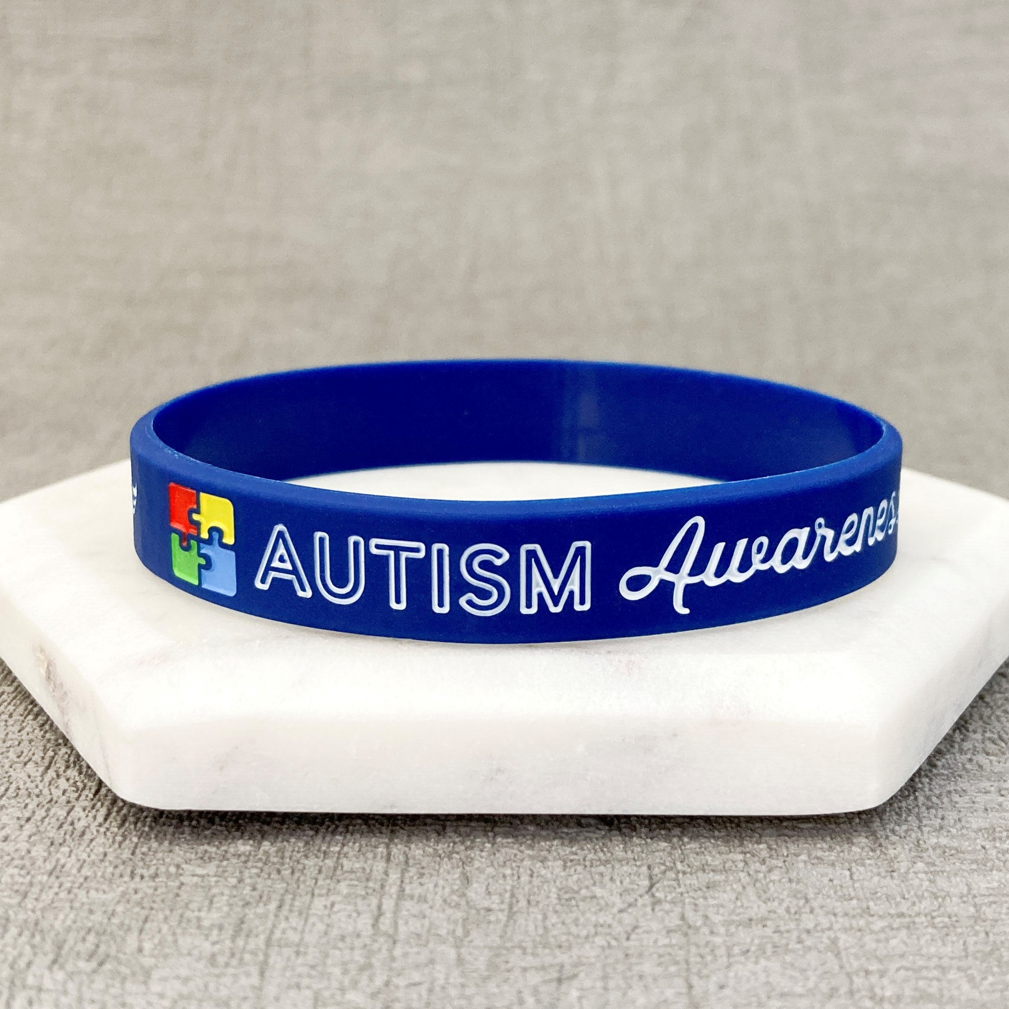 autism awareness bracelet navy blue