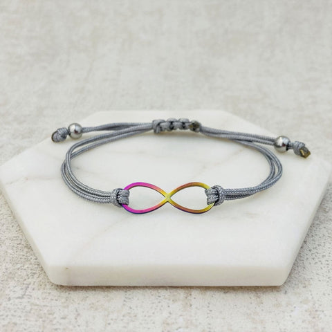 autism rainbow infinity jewellery bracelet