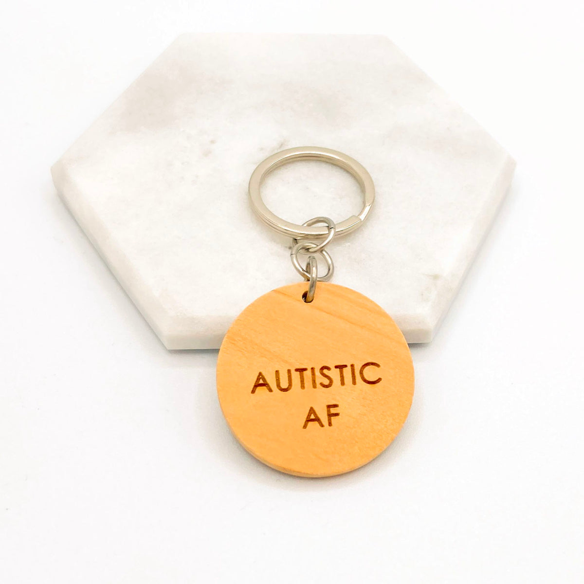 autistic af key chain as fuck uk