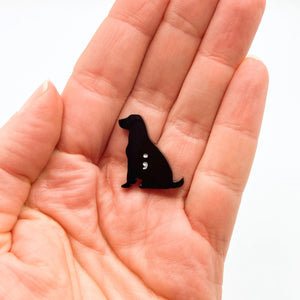 black dog depression pin cute gift