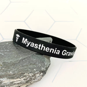casual myasthenia gravis wristband medical id
