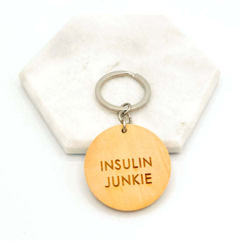diabetes insulin junkie key chain uk