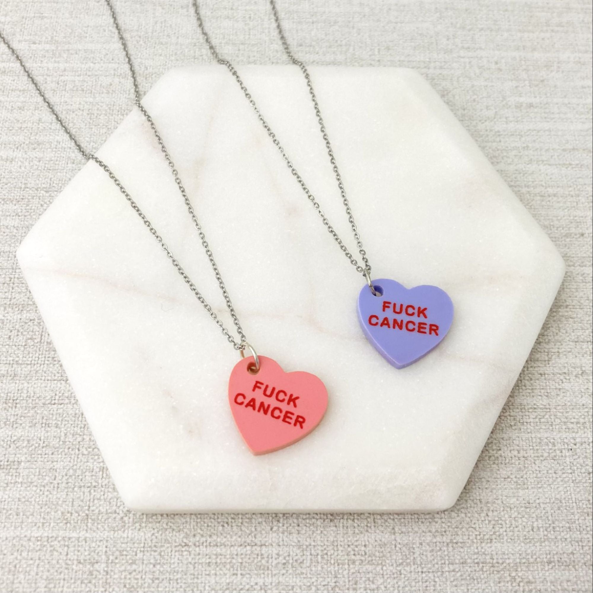fuck cancer necklace gift for survivor
