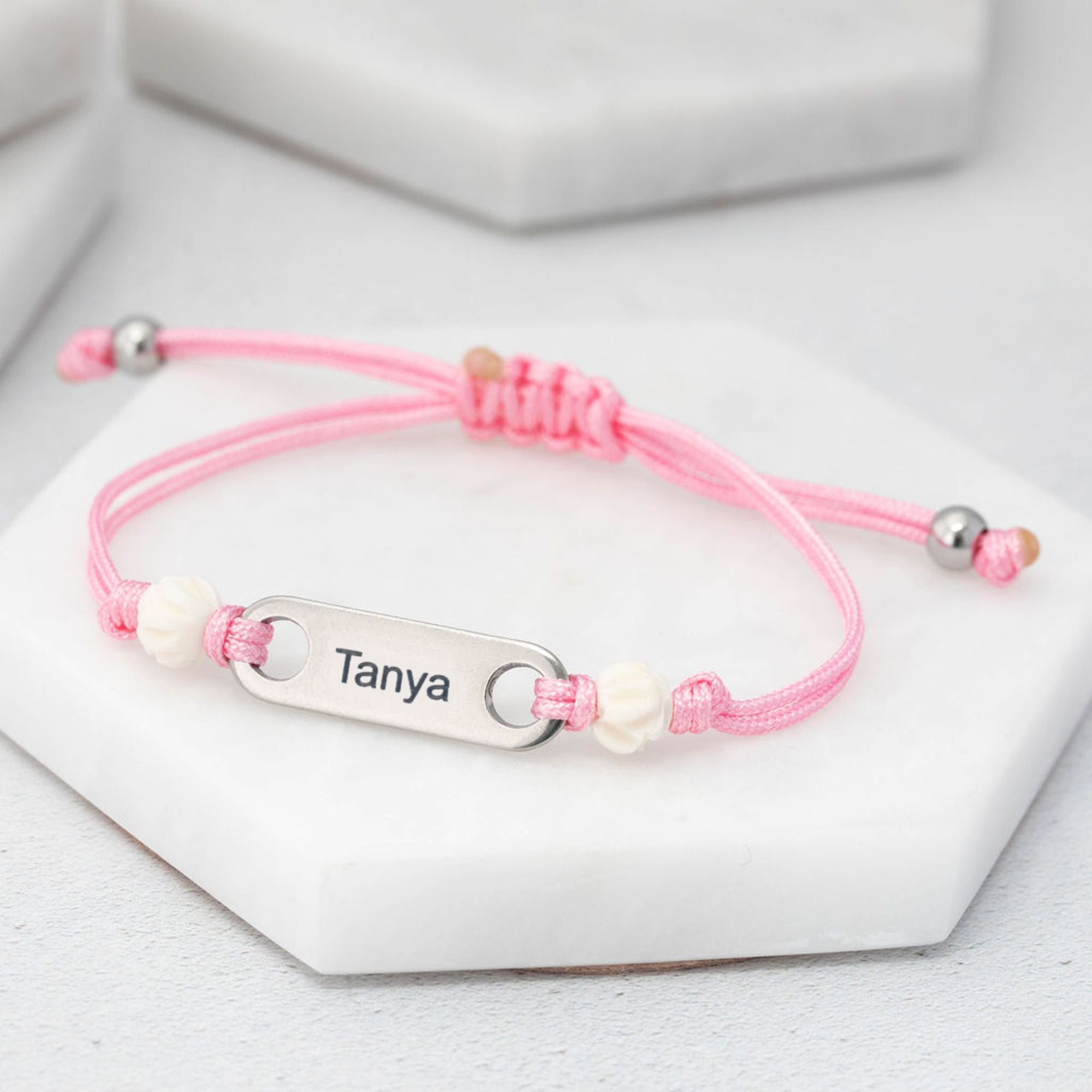 girls custom engraved bracelet birthday gift