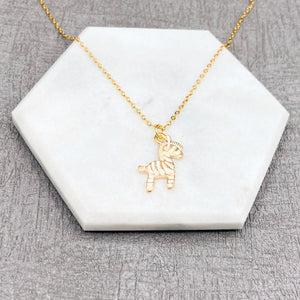 golden eds zebra necklace for her girls