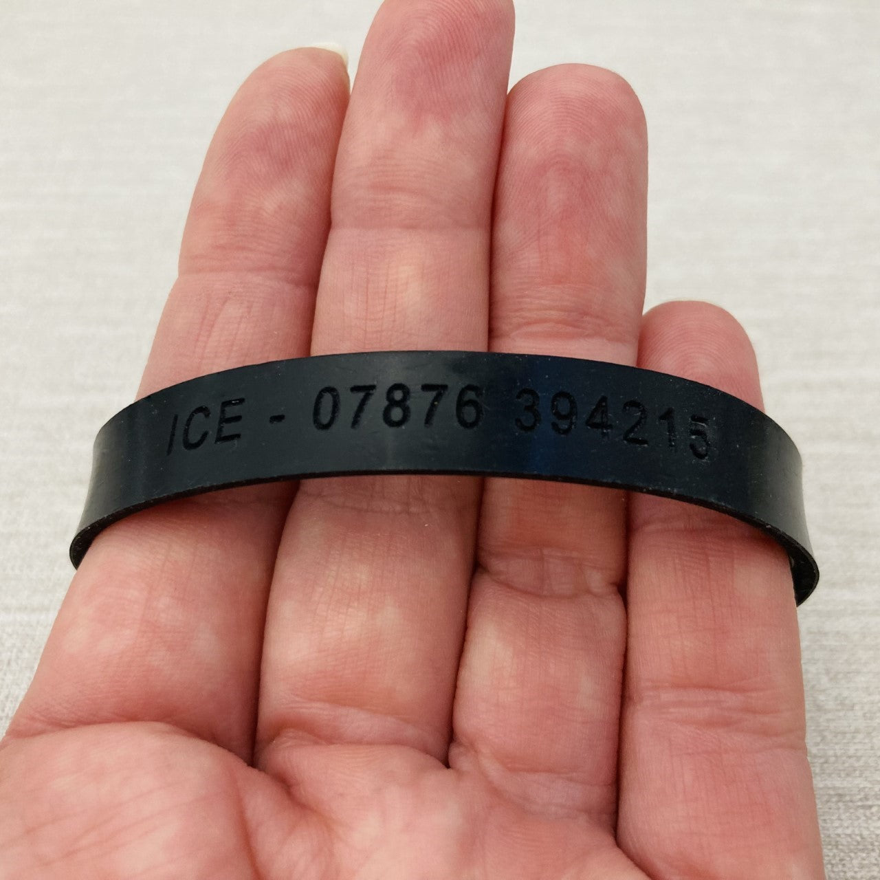 ice wristband private engraving telephone