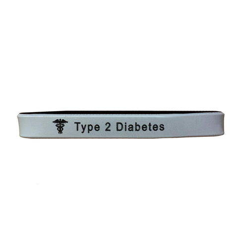medical alert silicone wristbands grey black xl mens