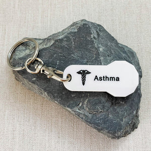 medical alert trolley keychains asthmatic uk