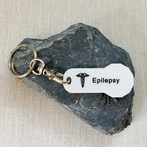medical alert trolley keychains epileptic uk