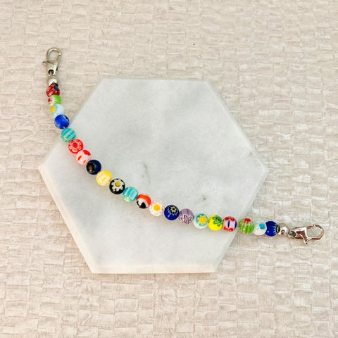medical bracelet replacement beads millefiori