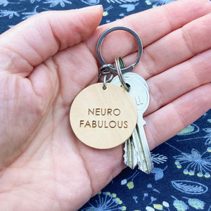 neurofabulous key ring autistic spectrum uk